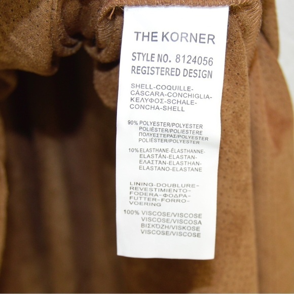 THE KORNER Faux Suede Spaghetti Strap Dress, Size Small - Picture 8 of 9